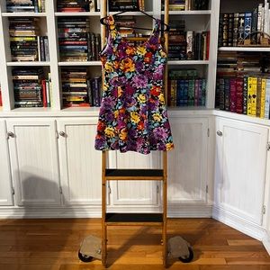 Ambiance Apparel Dress - Vibrant Floral Mini Dress-NWOT